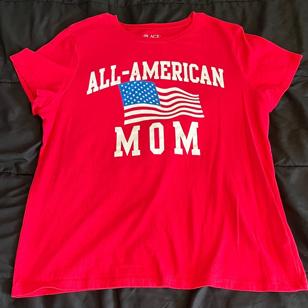 Place Vibrant Red All-American Mom Tee